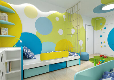 Colorful interior design of a children's room | AŤÁK DESIGN