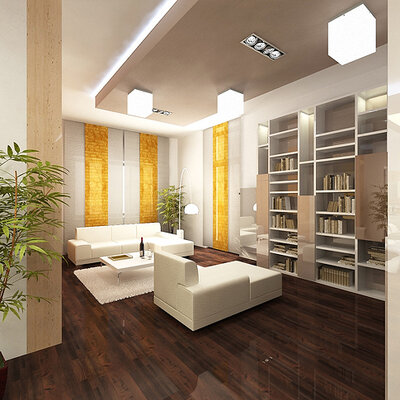 Living room with multi zones | AŤÁK DESIGN