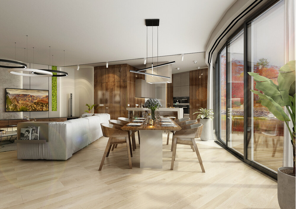 Family house in walnut decor AŤÁK DESIGN