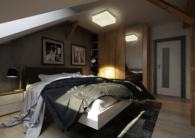 Men's attic bedroom | AŤÁK DESIGN