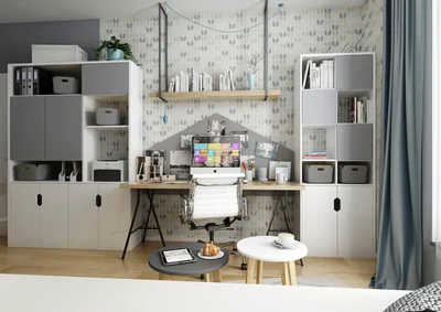 Study Room With Ikea Furniture Atak Design
