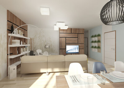 Interior design of a two-room apartment | AŤÁK DESIGN