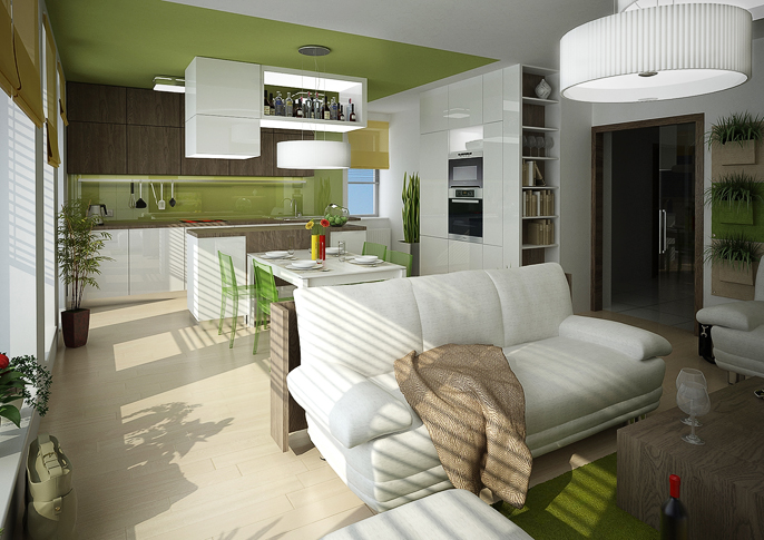 Image showcasing An apartment interior design for a young family | AŤÁK DESIGN