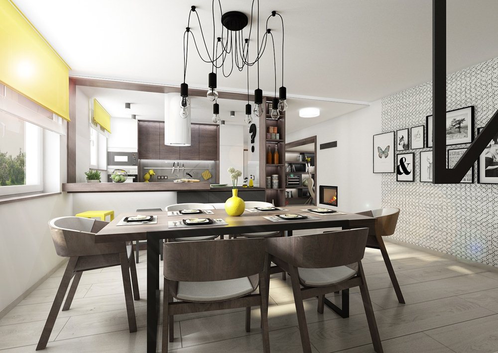 Walnut kitchen with dining area | AŤÁK DESIGN