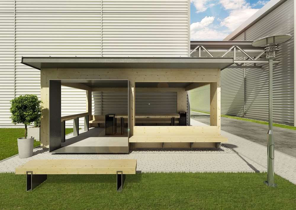 Outdoor smoking area | AŤÁK DESIGN